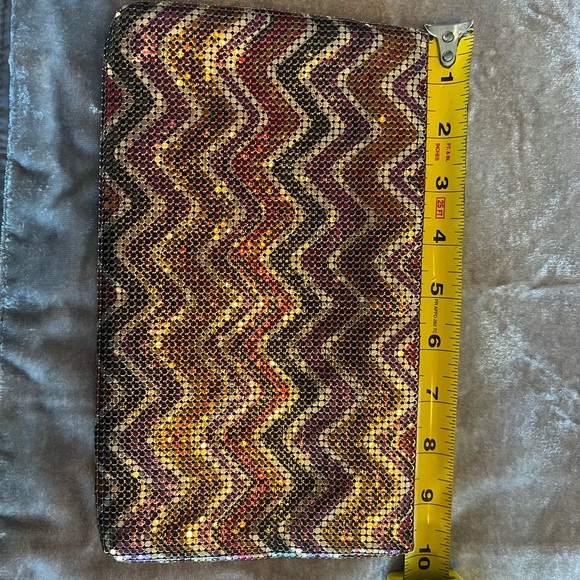 Whiting & Davis Multicolor Zigzag Clutch - Picture 9 of 13